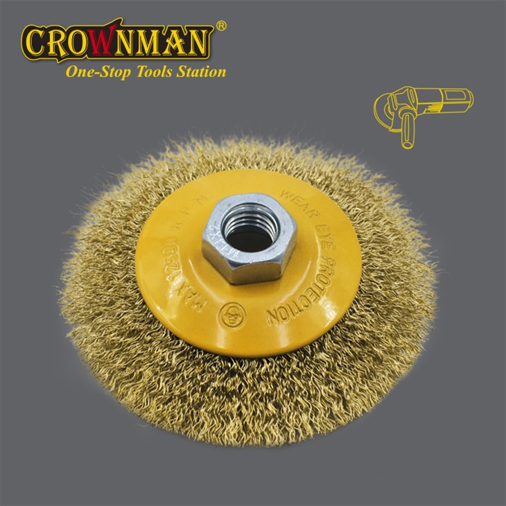 Rueda de alambre de acero circular paralela CROWNMAN