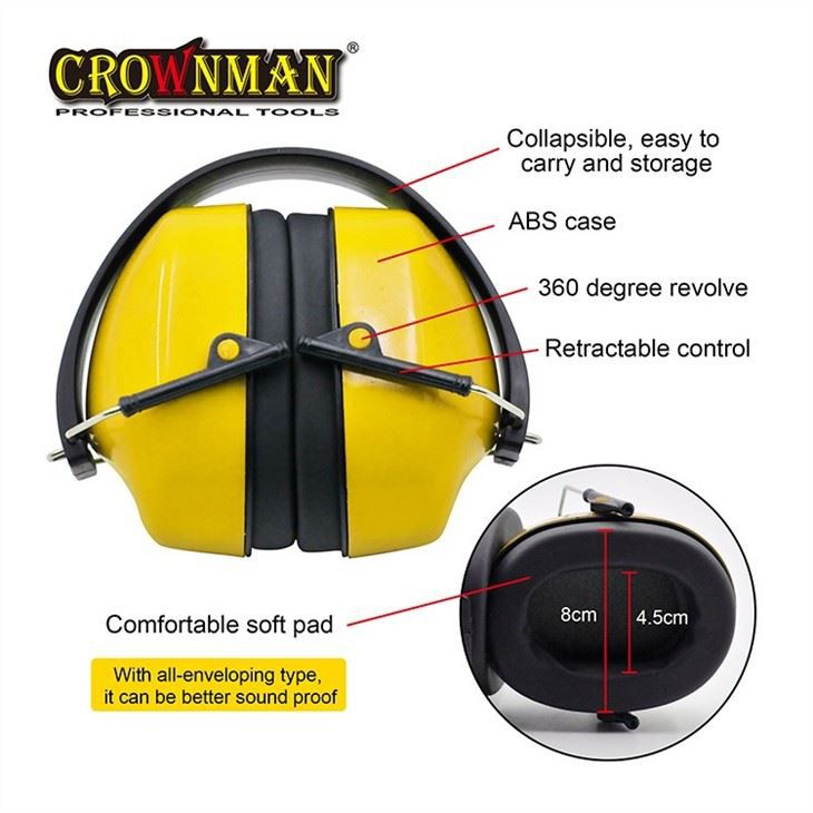 CROWNMAN Silenciador de oído protector plegable